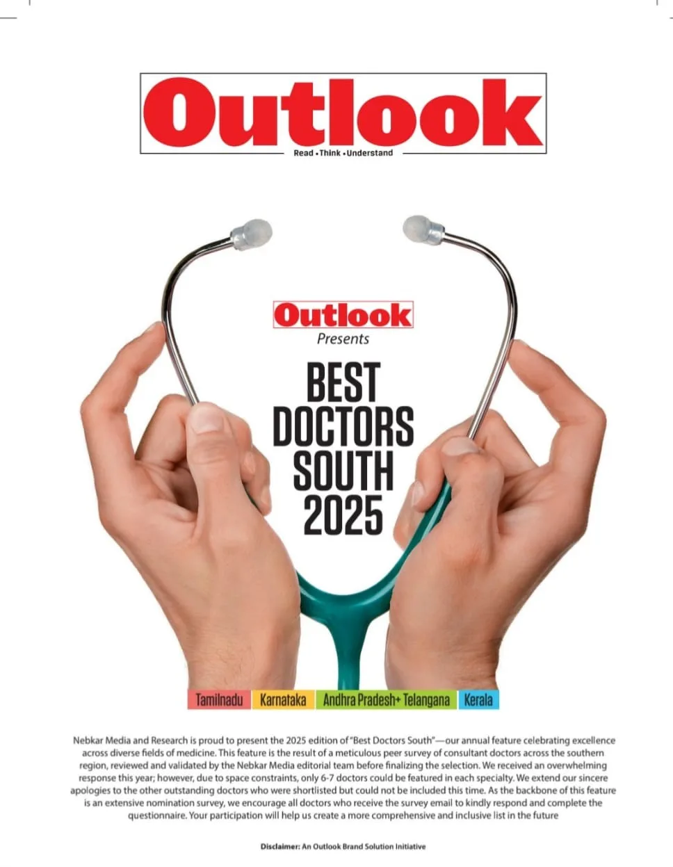 Outlook Best Doctors South 2025 — Dr. J. Saravanan