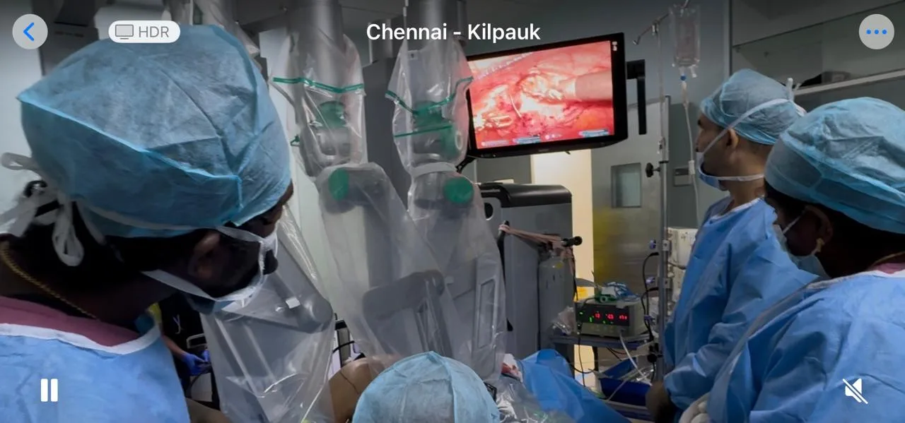 Robotic surgery OT at Kilpauk