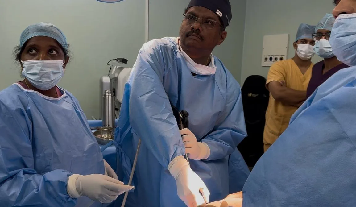 Live surgery in operation theatre