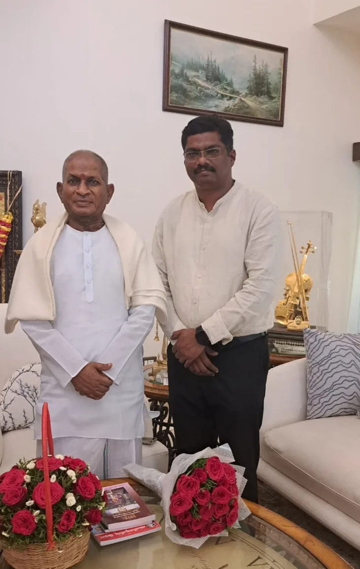 Dr. J. Saravanan with Legend Ilaiyaraaja